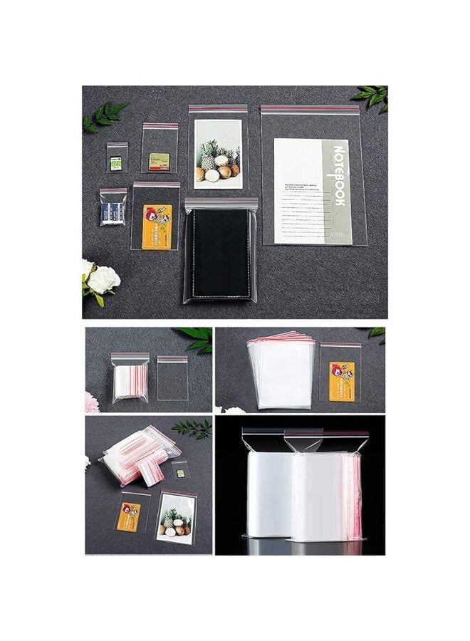 Plastica Industries LLC 200 Pack Ziplock Bags 12"x16" / 30.48x40.64cm Storage Bags With Resealable Zipper, Clear Zipper Bags, Sealed Plastic Bags for Food, Sandwich, Freezer, Crafts, Travel - Image 3